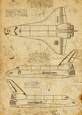 drawings of a shuttle