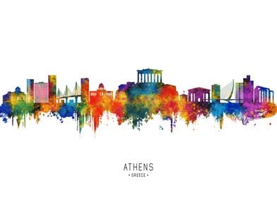 Athens Greece Skyline