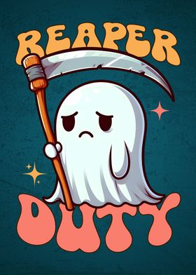 Funny Grim Reaper Ghost