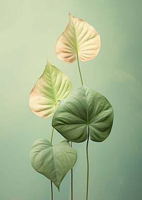 Tropical Leaves Floral Art