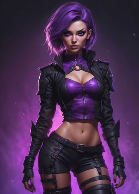 Sexy Purple Rogue Girl