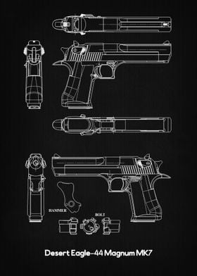 Desert Eagle44 Magnum MK7