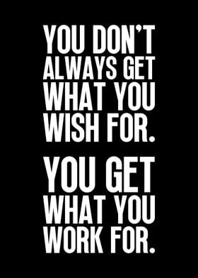 Wish vs Work For It