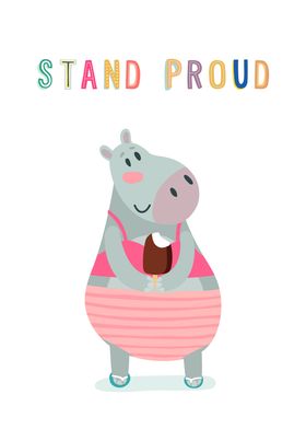 Stand Proud Hippo IceCream