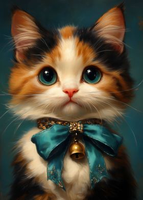 Cute Victorian Cat Art