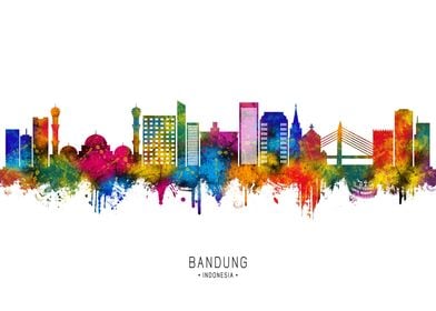 Bandung Indonesia Skyline