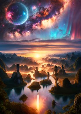 Celestial Dreamscape Dawn