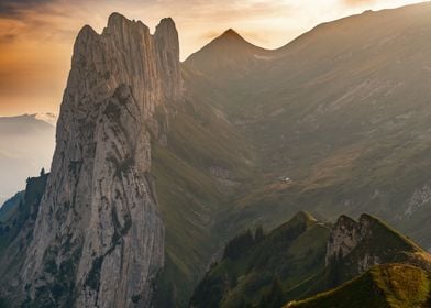 Swiss Mountain Sunset