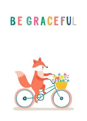 Be Graceful Fox and Bike