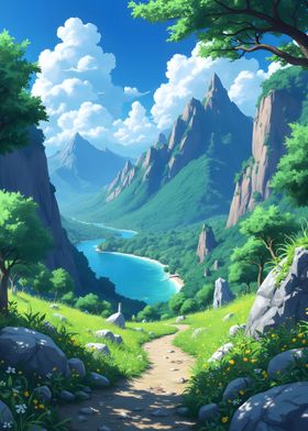 Anime Nature Landscape Art