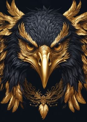 Gold Black Eagle