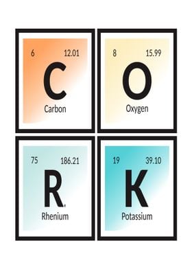 Cork Periodic Table