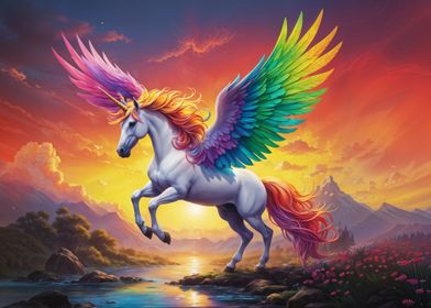 Rainbow unicorn