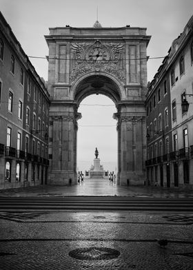 Rua Augusta Arch In Lisbon