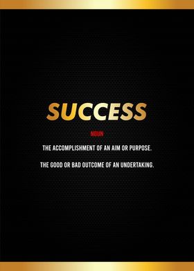 success definition textart