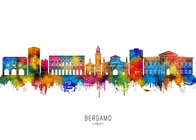 Bergamo Italy Skyline