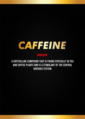 cafeine definition textart