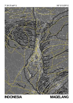 Magelang Map Poster