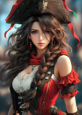 Beautiful Pirate Siren