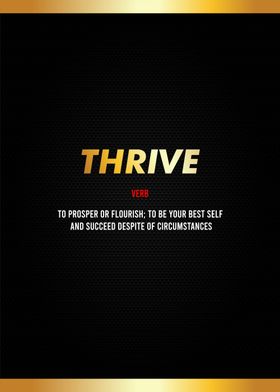 thrive definition textart