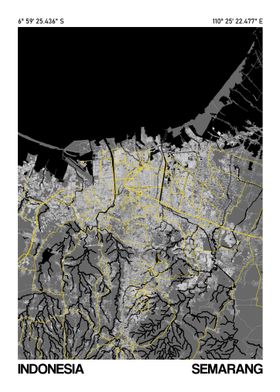 Semarang Map Poster