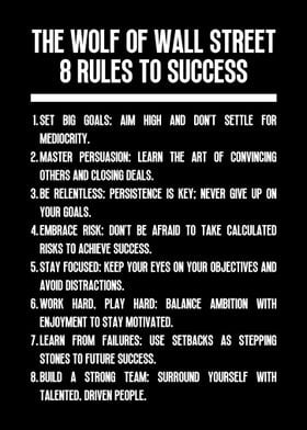 8 Rules to Success