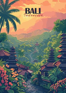 Bali Travel Poster