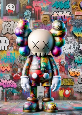 Kaws Art Graffiti Street