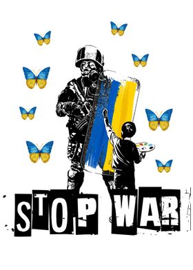 Stop war in Ukraine child