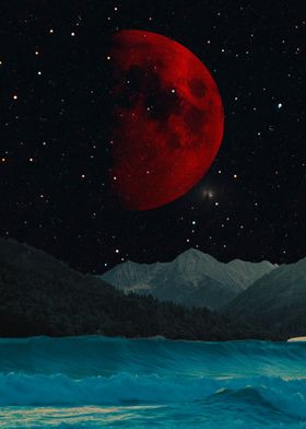 Sea Under the Red Moon