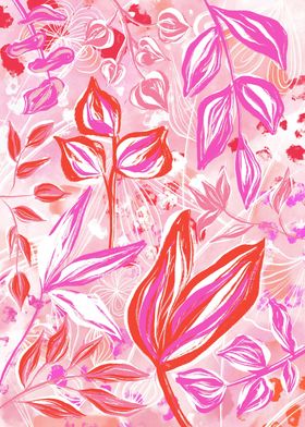 Bold Pink Jungle