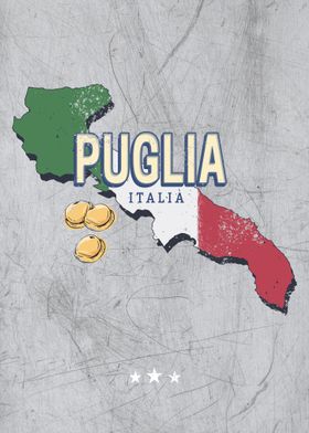 Apulia Italy Region Map