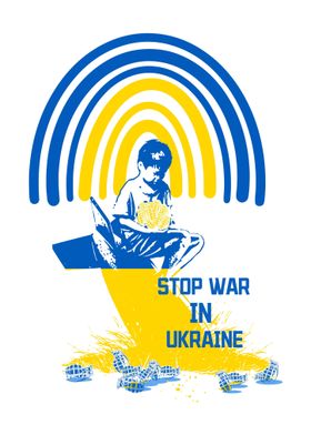 Stop War in Ukraine boy