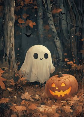 Kawaii Halloween Ghost