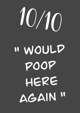 Funny toilet quote review