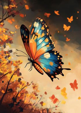 Autumn Forest Butterfly