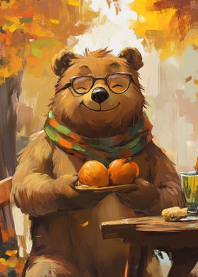 Bears Autumn Painting