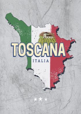 Tuscany Italy Region Map