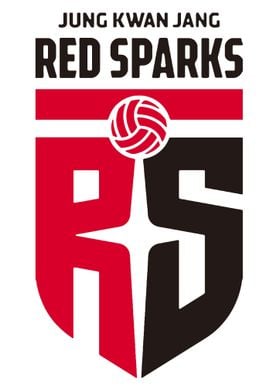 Red Sparks Volleyball Logo