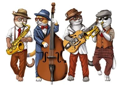 Cat Jazz Musicians