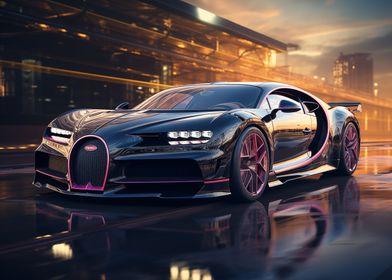 Bugatti luxury car art