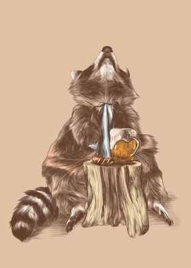 Raccoon Beer Barbecue