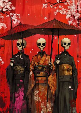 Skeletal Geishas