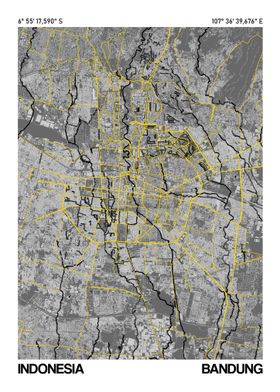 Bandung Map Poster