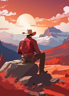 Cowboy Sunset