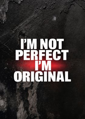 I am not perfect