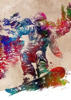 Skateboard sport art