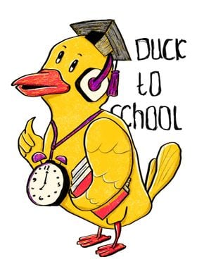 duck to work art