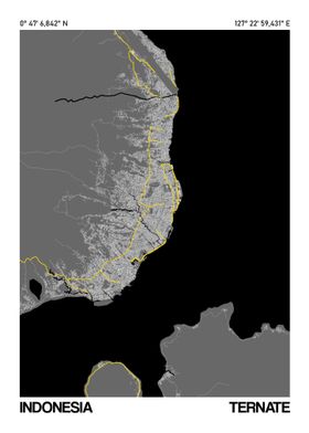 Ternate Map Poster