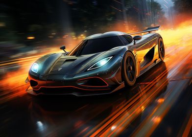 Koenigsegg Agera in motion